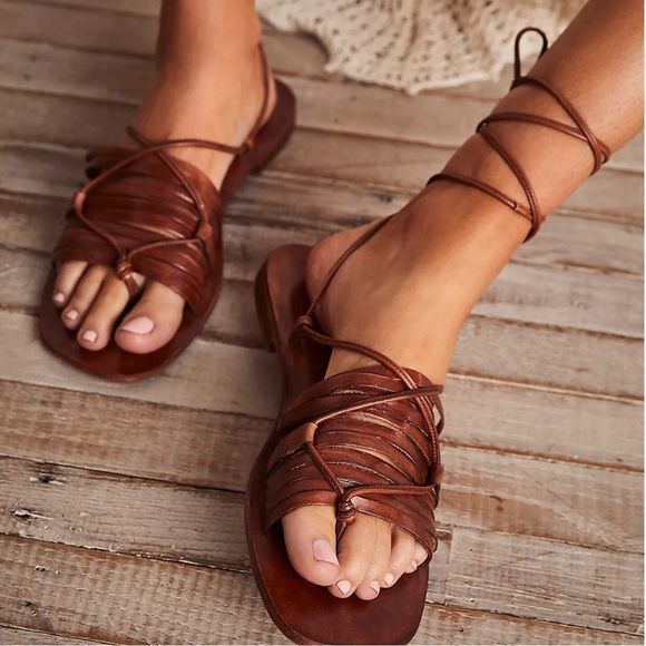 Free People Cami Huarache Wrap Sandals US 8 - Picture 9 of 9